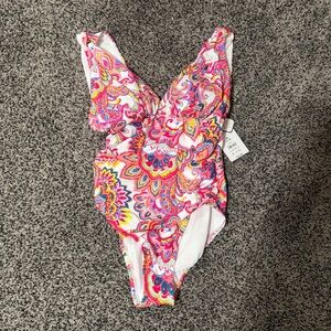 New‎ Vibrant Paisley One-Piece Swimsuit